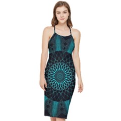 Ornament District Turquoise Bodycon Cross Back Summer Dress