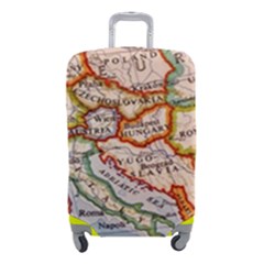 Map Europe Globe Countries States Luggage Cover (small) by Ndabl3x