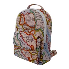 Map Europe Globe Countries States Flap Pocket Backpack (large)