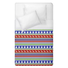 Christmas Color Stripes Pattern Duvet Cover (single Size)