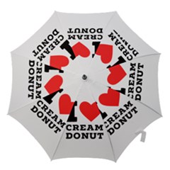 I Love Cream Donut  Hook Handle Umbrellas (small) by ilovewhateva