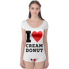 I Love Cream Donut  Boyleg Leotard  by ilovewhateva