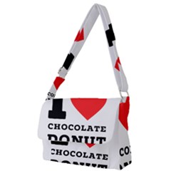 I Love Chocolate Donut Full Print Messenger Bag (s) by ilovewhateva