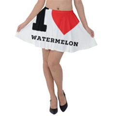 I Love Watermelon  Velvet Skater Skirt by ilovewhateva