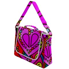 Stained Glass Love Heart Box Up Messenger Bag by Vaneshart