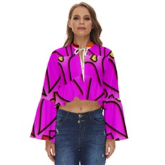 Stained Glass Love Heart Boho Long Bell Sleeve Top by Vaneshart