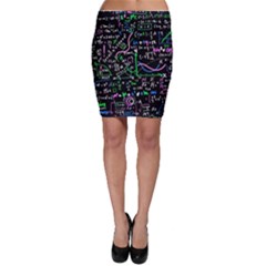 Math-linear-mathematics-education-circle-background Bodycon Skirt by Vaneshart