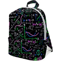 Math-linear-mathematics-education-circle-background Zip Up Backpack by Vaneshart