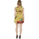 Childish-seamless-pattern-with-dino-driver Sleeveless High Waist Mini Dress View4