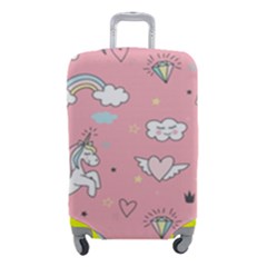 Cute-unicorn-seamless-pattern Luggage Cover (small) by Vaneshart