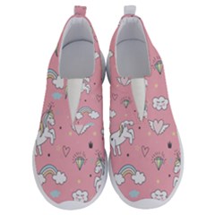 Cute-unicorn-seamless-pattern No Lace Lightweight Shoes