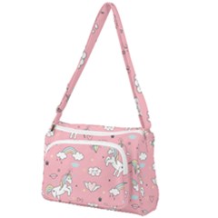 Cute-unicorn-seamless-pattern Front Pocket Crossbody Bag