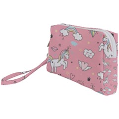 Cute-unicorn-seamless-pattern Wristlet Pouch Bag (small)