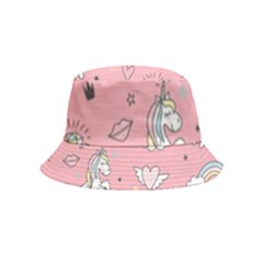 Cute-unicorn-seamless-pattern Inside Out Bucket Hat (kids)