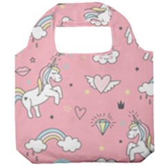 Cute-unicorn-seamless-pattern Foldable Grocery Recycle Bag