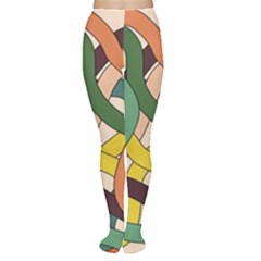 Snake Stripes Intertwined Abstract Tights by Vaneshop