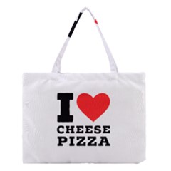 I Love Cheese Pizza Medium Tote Bag by ilovewhateva