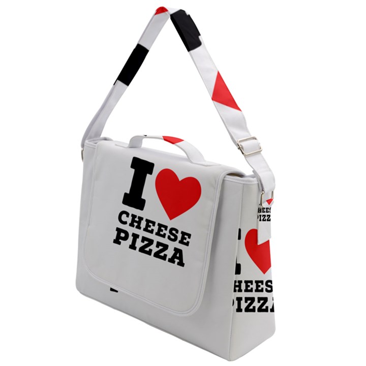 I love cheese pizza Box Up Messenger Bag