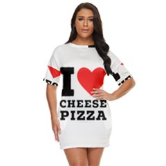 I Love Cheese Pizza Just Threw It On Dress by ilovewhateva