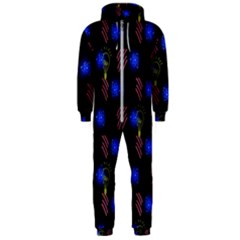 Background Pattern Graphic Hooded Jumpsuit (men) by Vaneshop