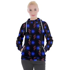 Background Pattern Graphic Women s Hooded Pullover