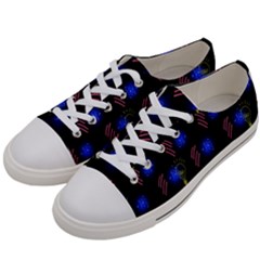 Background Pattern Graphic Women s Low Top Canvas Sneakers