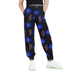 Background Pattern Graphic Kids  Elastic Waist Pants by Vaneshop