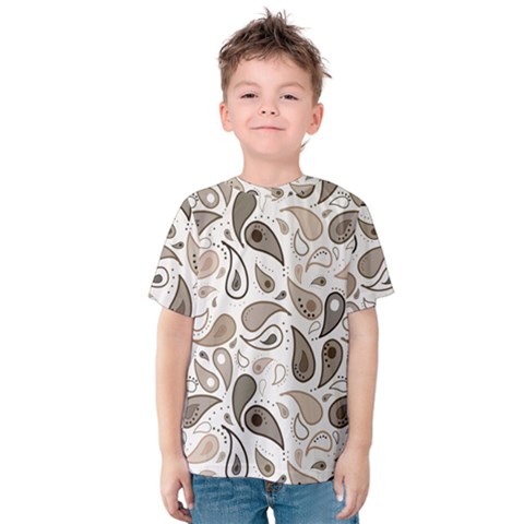 Paisley Pattern Background Graphic Kids  Cotton Tee by Vaneshop