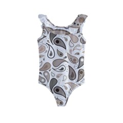 Paisley Pattern Background Graphic Kids  Frill Swimsuit by Vaneshop