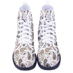 Paisley Pattern Background Graphic Men s High-top Canvas Sneakers by Vaneshop