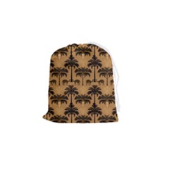 Camel Palm Tree Drawstring Pouch (small)