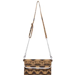 Camel Palm Tree Mini Crossbody Handbag