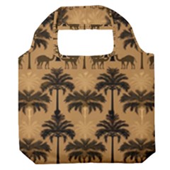Camel Palm Tree Premium Foldable Grocery Recycle Bag by Vaneshop