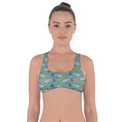 Fishes Pattern Background Theme Got No Strings Sports Bra by Vaneshop