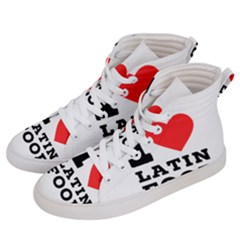 I Love Latin Food Men s Hi-top Skate Sneakers by ilovewhateva