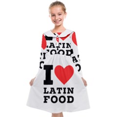 I Love Latin Food Kids  Midi Sailor Dress by ilovewhateva