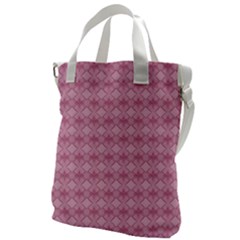 Pattern Print Floral Geometric Canvas Messenger Bag