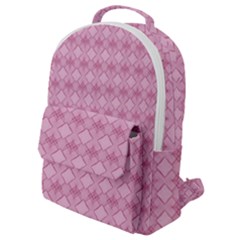 Pattern Print Floral Geometric Flap Pocket Backpack (small)