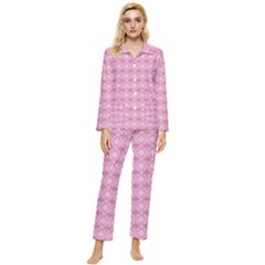 Pattern Print Floral Geometric Womens  Long Sleeve Velvet Pocket Pajamas Set