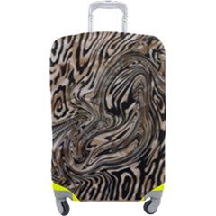 Zebra Abstract Background Luggage Cover (large)