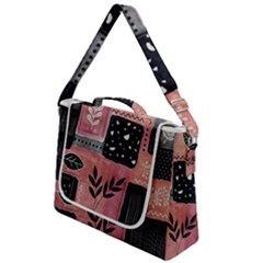 Floral Wall Art Box Up Messenger Bag by Vaneshop