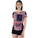 Floral Wall Art Back Cut Out Sport Tee View1