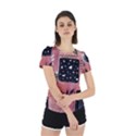 Floral Wall Art Back Cut Out Sport Tee View2