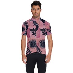 Abstract Pattern Floral Wall Art Men s Short Sleeve Cycling Jersey