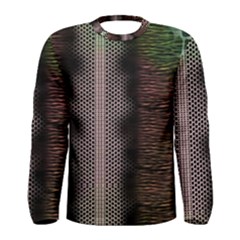 Leopard Animal Shawl Honeycomb Men s Long Sleeve Tee by Vaneshop