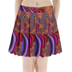 Colorful Piece Abstract Pleated Mini Skirt by Vaneshop