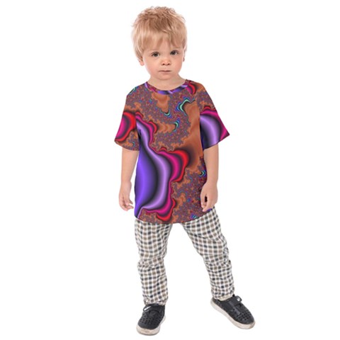 Colorful Piece Abstract Kids  Raglan Tee by Vaneshop