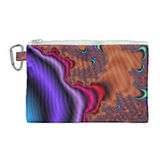 Colorful Piece Abstract Canvas Cosmetic Bag (large)