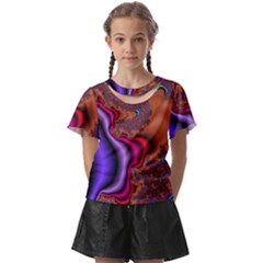 Colorful Piece Abstract Kids  Front Cut Tee by Vaneshop