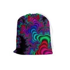Abstract Piece Color Drawstring Pouch (large)